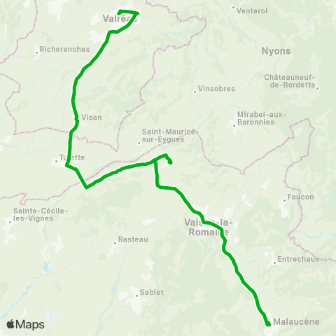 Zou - Réseau scolaire Scol. Valréas map
