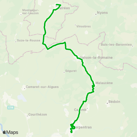 Zou - Réseau scolaire Scol. Carpentras map