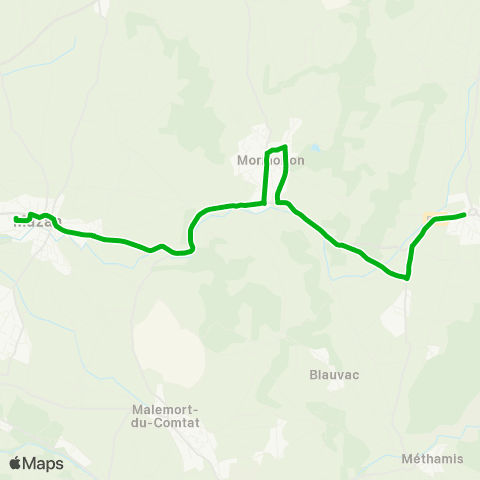 Zou - Réseau scolaire Scol. Mazan map