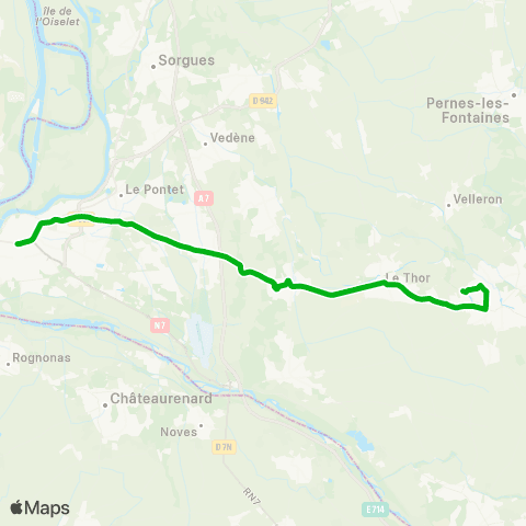 Zou - Réseau scolaire Scol. l'Isle sur la Sorgue map
