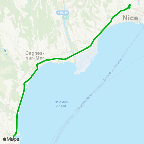 Zou - Réseau scolaire Antibes - Juan les Pins - Nice map