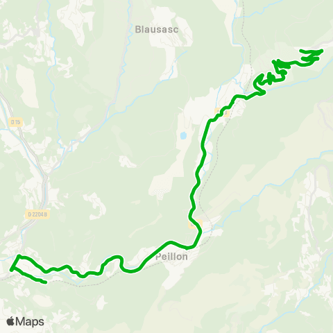 Zou - Réseau scolaire Peille - Drap map