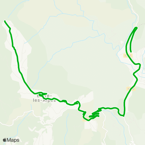 Zou - Réseau scolaire Berre les Alpes - l'Escarene map
