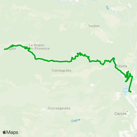Zou - Réseau scolaire Sigale - Roquesteron - Saint Martin Var map