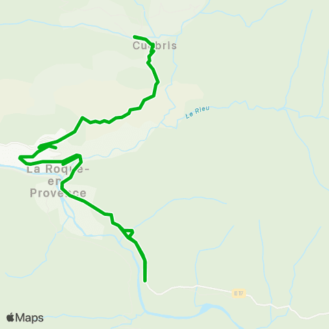 Zou - Réseau scolaire Cuebris - Roquesteron map