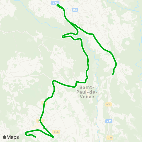 Zou - Réseau scolaire Vence (Émile Hugues) - la Colle sur Loup map