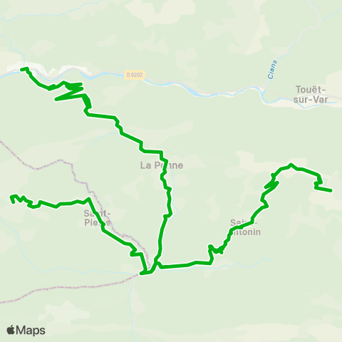 Zou - Réseau scolaire Ascros - Saint Antonin - Puget Theniers map