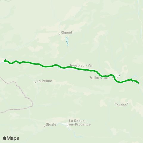 Zou - Réseau scolaire Malaussene - Touet Var - Puget Theniers map