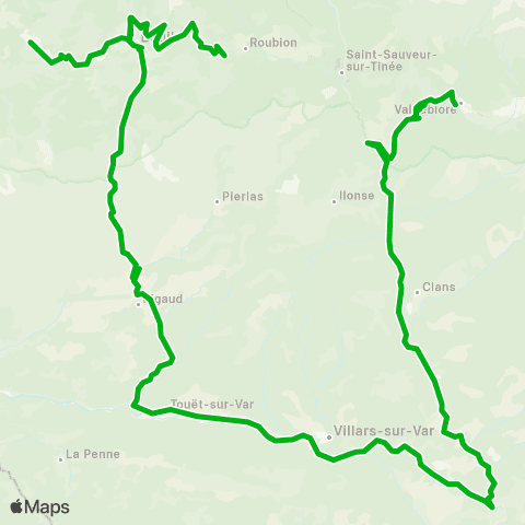 Zou - Réseau scolaire Valberg - Valdeblore map