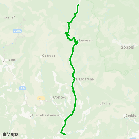Zou - Réseau scolaire Peira-Cava - Collège Rabelais map