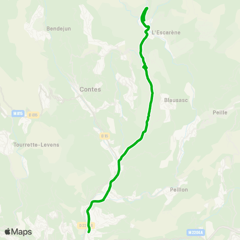 Zou - Réseau scolaire Drap - l'Escarene map
