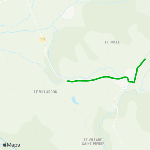 Zou - Réseau scolaire La Motte - St-Eusèbe - St-Bonnet via 522 map