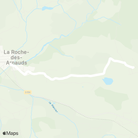 Zou - Réseau scolaire Corréo - la Roche des Arnauds map