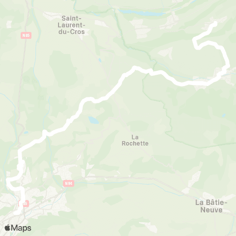 Zou - Réseau scolaire St Léger les Mélèzes - Ancelle - Gap map