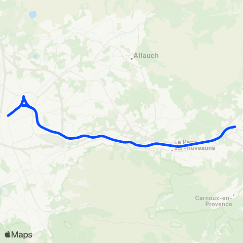 Zou Réseau express Marseille - Aubagne map