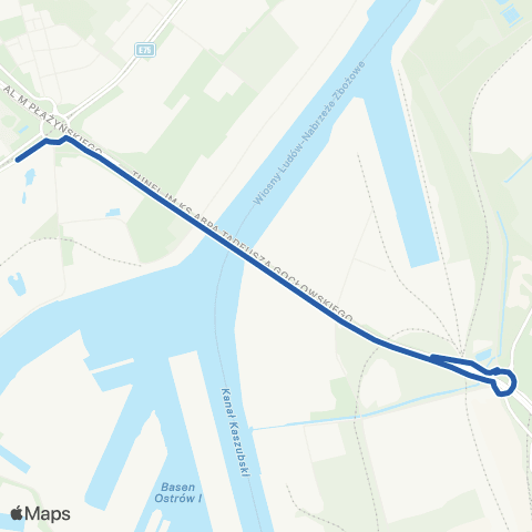 ZTM Gdańsk Ku Ujściu 5-Polsat Plus Arena Gdańsk 4 map