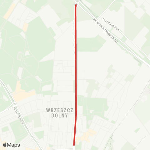 ZTM Gdańsk Mickiewicza 3 - al. Płażyńskiego 1 map