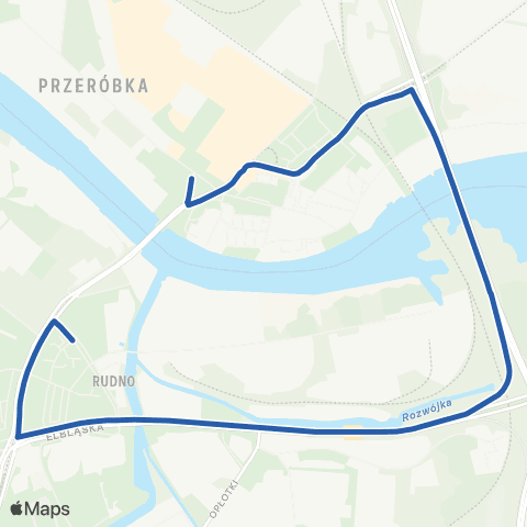 ZTM Gdańsk Siennicka 2 - Głęboka 91 map