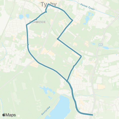 Zarząd Transportu Metropolitalnego GZM Tychy Sikorskiego wiadukt - Tychy Sikorskiego wiadukt map