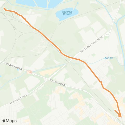 Zarząd Transportu Metropolitalnego GZM Mysłowice towarowa - Szopienice wiadukt map