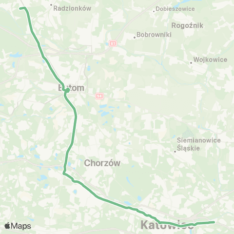 Zarząd Transportu Metropolitalnego GZM Stroszek zajezdnia - Chorzów muzeum Hutnictwa map