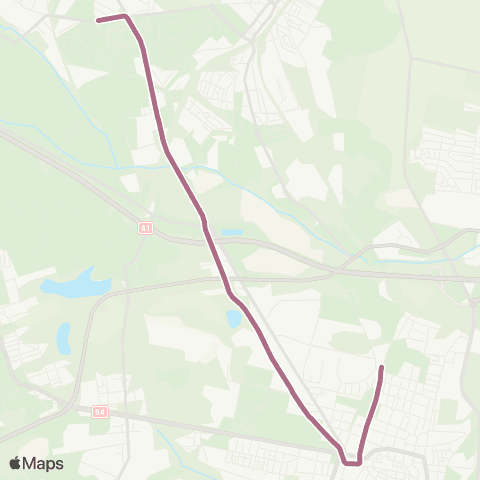 Zarząd Transportu Metropolitalnego GZM Bytom Powstańców Śląskich - Bytom plac Sikorskiego map