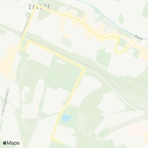 Zarząd Transportu Metropolitalnego GZM Załęże Pośpiecha - Załęże Kąpielisko Bugla map