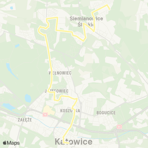 Zarząd Transportu Metropolitalnego GZM Pszczelnik park - Katowice dworzec map