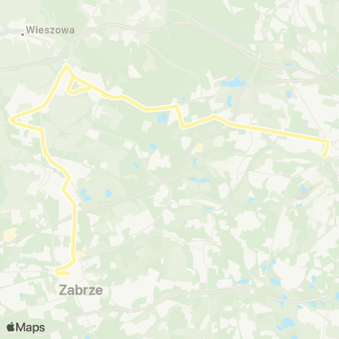 Zarząd Transportu Metropolitalnego GZM Bytom dworzec - Zabrze Goethego map