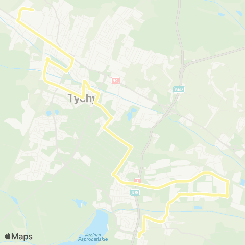 Zarząd Transportu Metropolitalnego GZM Tychy Sikorskiego wiadukt - Wilkowyje Murarska map