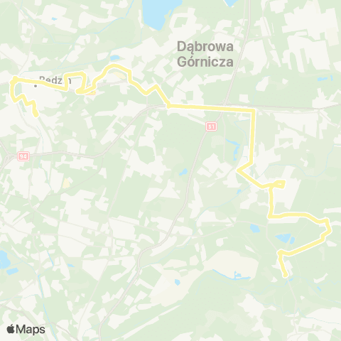 Zarząd Transportu Metropolitalnego GZM Będzin Kościuszki - Maczki Kościuszki map