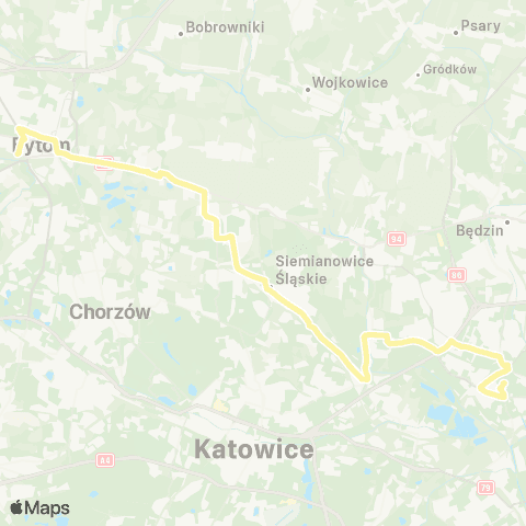 Zarząd Transportu Metropolitalnego GZM Sosnowiec urząd Miasta - Bytom dworzec map