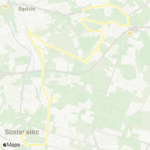 Zarząd Transportu Metropolitalnego GZM Sosnowiec urząd Miasta - Dąbrowa Górnicza urząd Pracy map