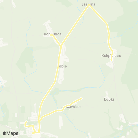 Zarząd Transportu Metropolitalnego GZM Księży Las - Pyskowice szpitalna map