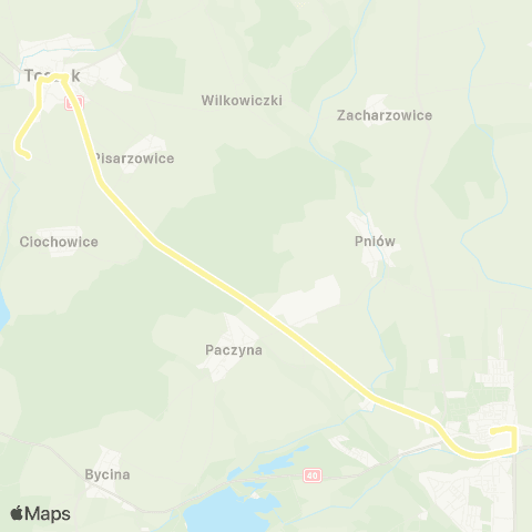 Zarząd Transportu Metropolitalnego GZM Toszek - Pyskowice szpitalna map