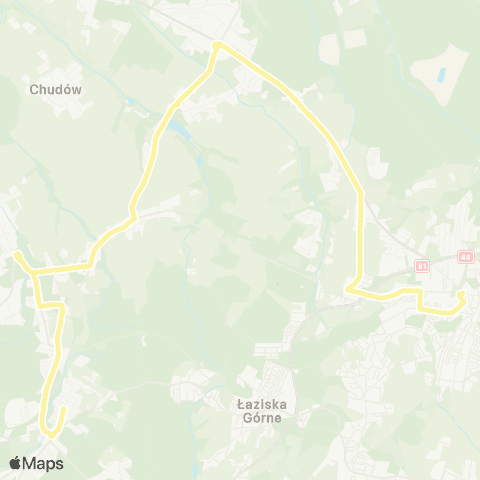 Zarząd Transportu Metropolitalnego GZM Mikołów dworzec - Orzesze szkoła map