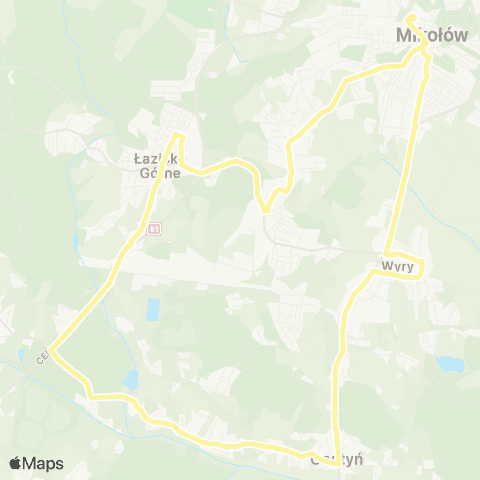 Zarząd Transportu Metropolitalnego GZM Mikołów dworzec - Mikołów dworzec map