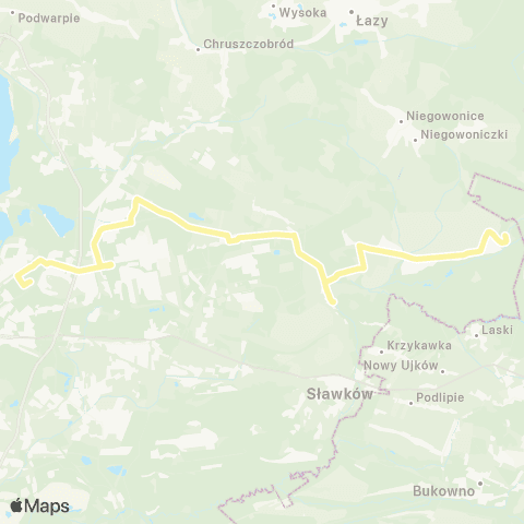 Zarząd Transportu Metropolitalnego GZM Kuźnica Błędowska pętla - Gołonóg osiedle map