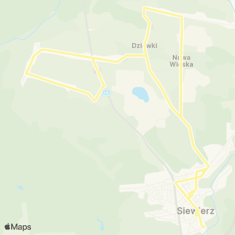 Zarząd Transportu Metropolitalnego GZM Siewierz Zamek - Siewierz Zamek map