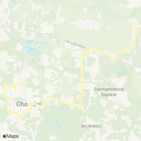 Zarząd Transportu Metropolitalnego GZM Przełajka pętla - Chorzów Nowa map