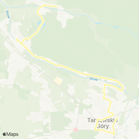 Zarząd Transportu Metropolitalnego GZM Tarnowskie Góry dworzec - Pniowiec pętla map