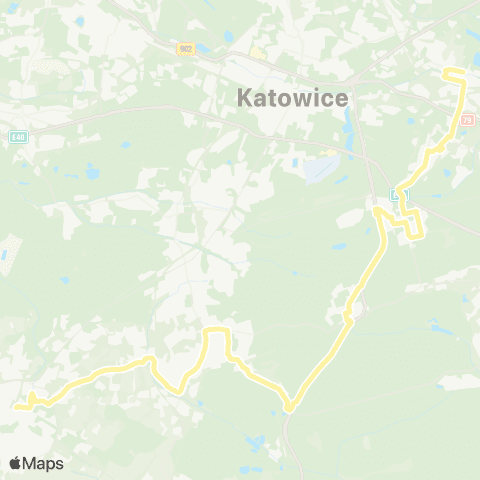 Zarząd Transportu Metropolitalnego GZM Szopienice szpital Geriatryczny - Mikołów dworzec map