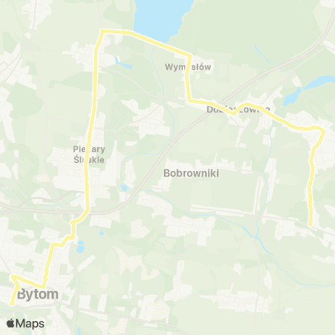 Zarząd Transportu Metropolitalnego GZM Bytom dworzec - Wojkowice park map