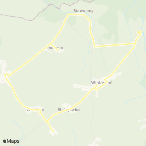 Zarząd Transportu Metropolitalnego GZM Wielowieś centrum przesiadkowe - Wielowieś centrum przesiadkowe map