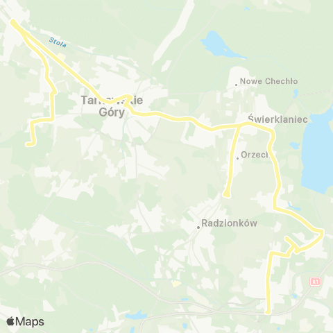 Zarząd Transportu Metropolitalnego GZM Stare Tarnowice GCR - Szarlej Kaufland map