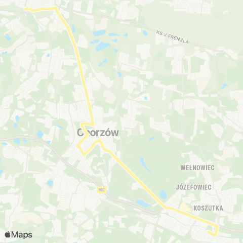 Zarząd Transportu Metropolitalnego GZM Bytom dworzec - Katowice Piotra Skargi map