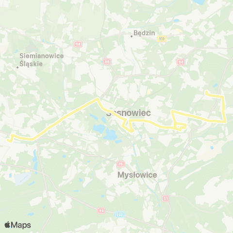 Zarząd Transportu Metropolitalnego GZM Maczki Kościuszki - Katowice Piotra Skargi map