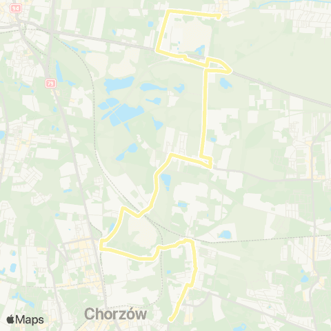 Zarząd Transportu Metropolitalnego GZM Brzeziny Śląskie skrzyżowanie - Chorzów Stary Szyb Prezydent map