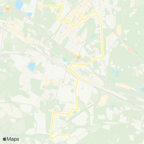 Zarząd Transportu Metropolitalnego GZM Chorzów Gwarecka - Chorzów Batory park Logistyczny map