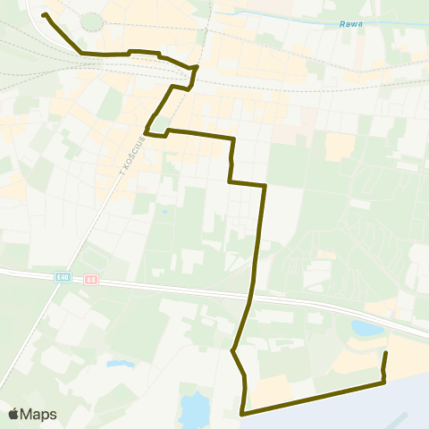 Zarząd Transportu Metropolitalnego GZM Katowice Sądowa — Osiedle Paderewskiego Trzy Stawy map